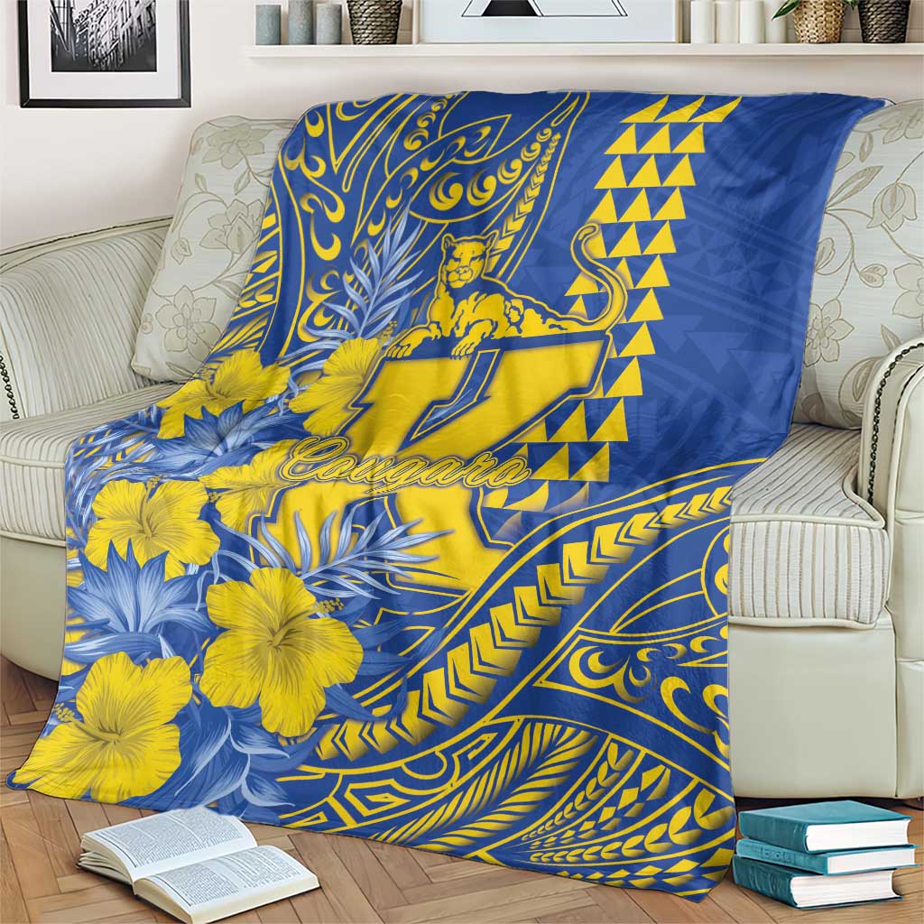 Hawaii Kaiser High School Blanket Tribal Tattoo With Hibiscus Flowers LT05 - Polynesian Pride