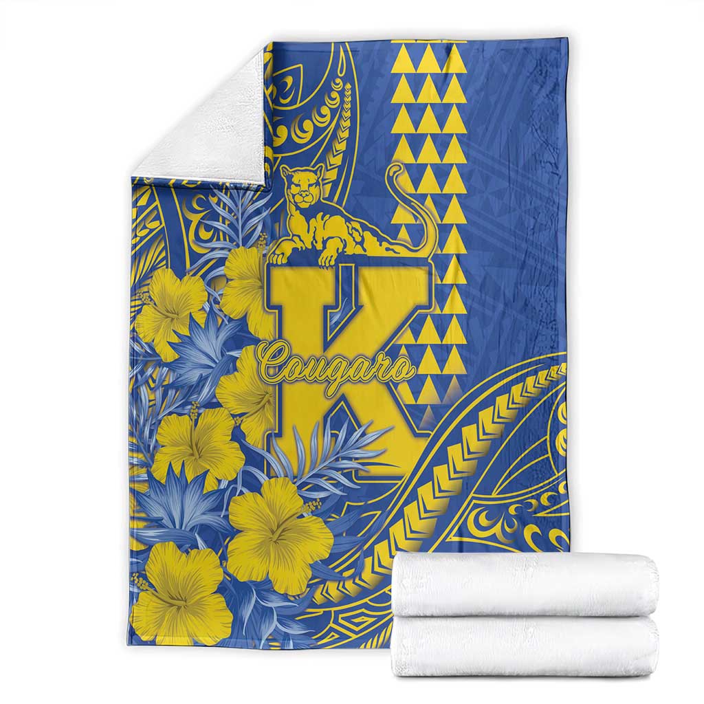 Hawaii Kaiser High School Blanket Tribal Tattoo With Hibiscus Flowers LT05 - Polynesian Pride