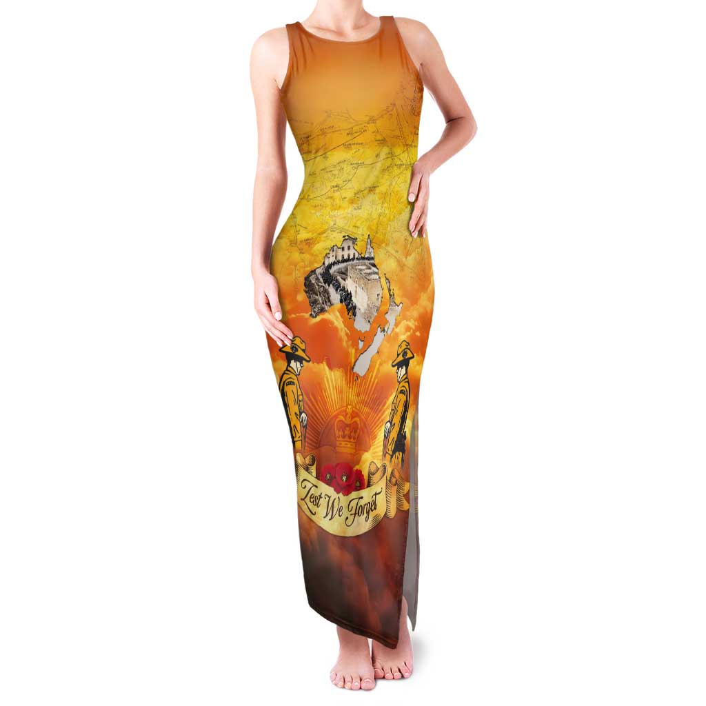 New Zealand And Australia ANZAC Day Tank Maxi Dress Sinai Palestine Campaign Lest We Forget