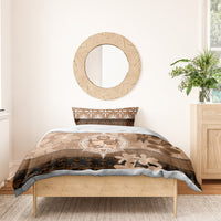 Tonga Emancipation Day Bedding Set Tongan Kupesi Ngatu Pattern Vintage Style LT05 - Polynesian Pride
