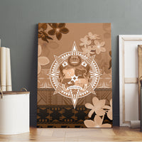 Tonga Emancipation Day Canvas Wall Art Tongan Kupesi Ngatu Pattern Vintage Style LT05 - Polynesian Pride