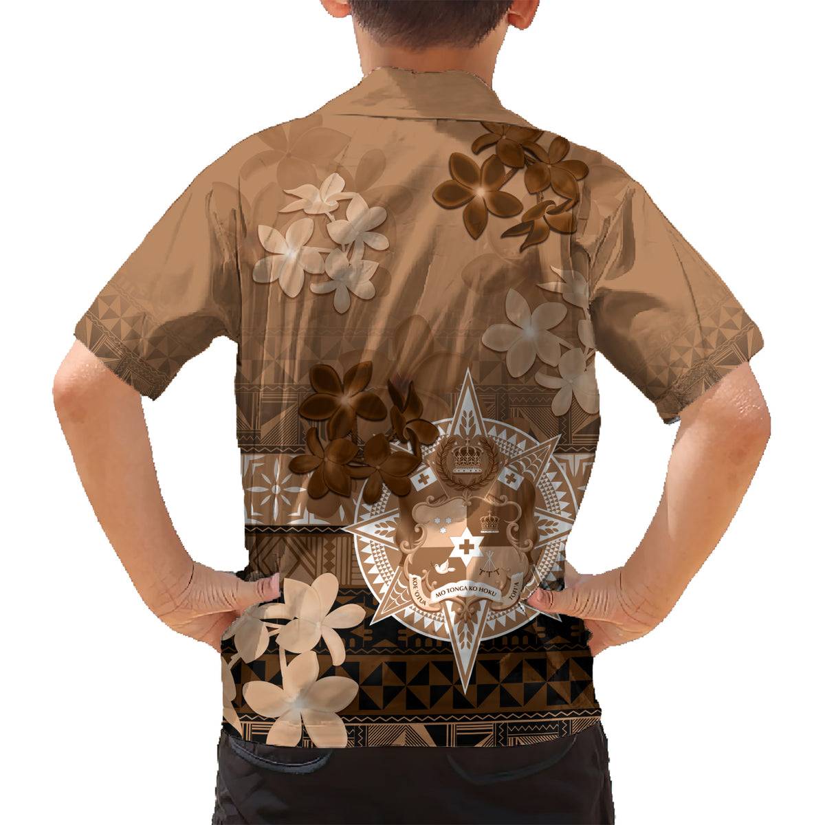 Tonga Emancipation Day Kid Hawaiian Shirt Tongan Kupesi Ngatu Pattern Vintage Style LT05 - Polynesian Pride