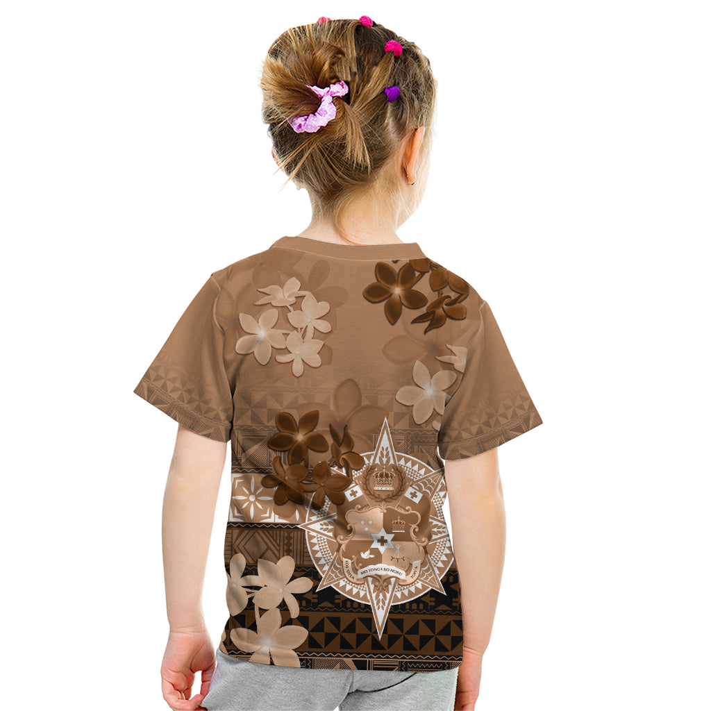 Tonga Emancipation Day Kid T Shirt Tongan Kupesi Ngatu Pattern Vintage Style LT05 - Polynesian Pride