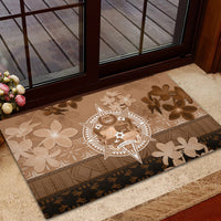 Tonga Emancipation Day Rubber Doormat Tongan Kupesi Ngatu Pattern Vintage Style LT05 - Polynesian Pride