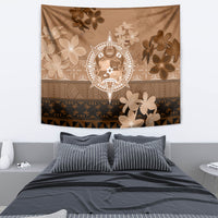 Tonga Emancipation Day Tapestry Tongan Kupesi Ngatu Pattern Vintage Style LT05 - Polynesian Pride