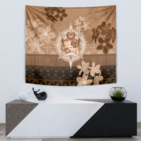 Tonga Emancipation Day Tapestry Tongan Kupesi Ngatu Pattern Vintage Style LT05 - Polynesian Pride