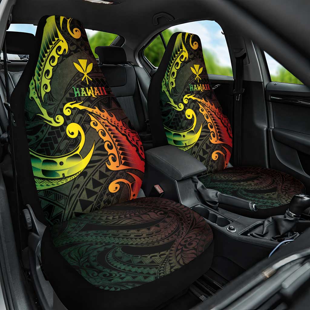 AAPI Heritage Month Car Seat Cover Kanaka Maoli Polynesian Tribal Wave LT05 One Size Reggae - Polynesian Pride