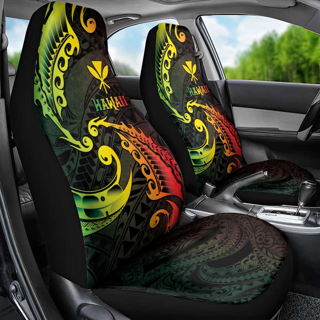AAPI Heritage Month Car Seat Cover Kanaka Maoli Polynesian Tribal Wave LT05 - Polynesian Pride