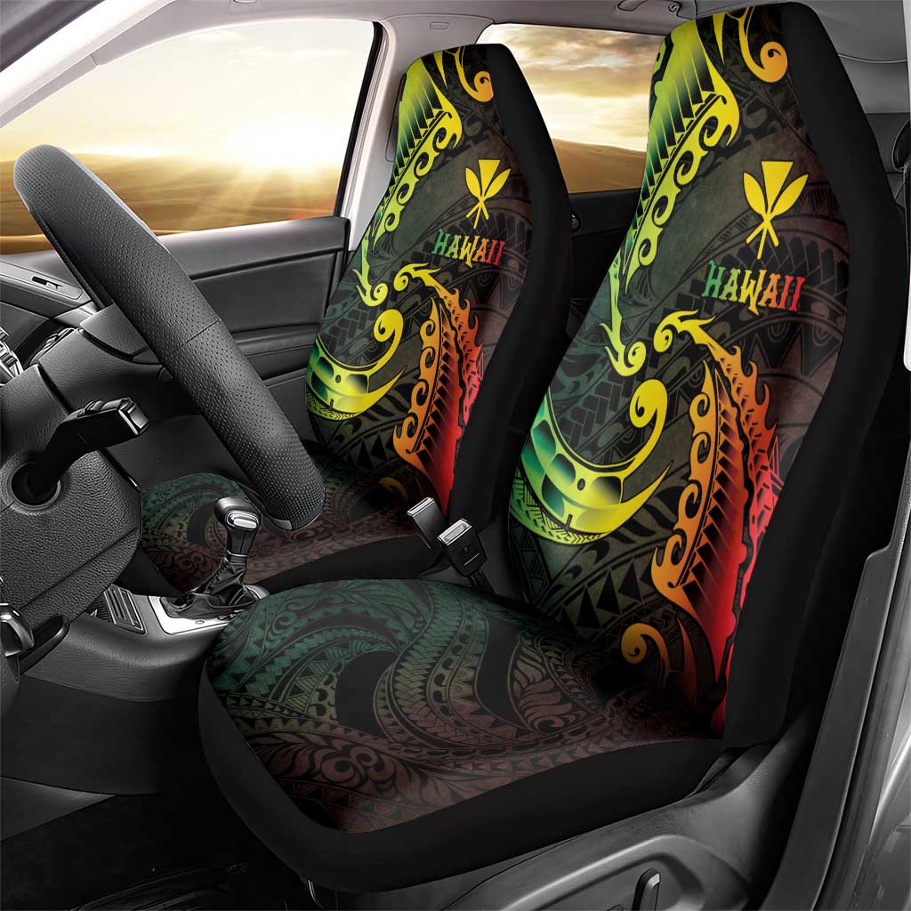 AAPI Heritage Month Car Seat Cover Kanaka Maoli Polynesian Tribal Wave LT05 - Polynesian Pride