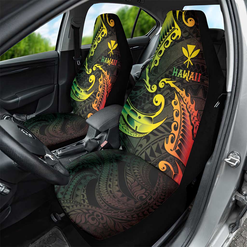 AAPI Heritage Month Car Seat Cover Kanaka Maoli Polynesian Tribal Wave LT05 - Polynesian Pride