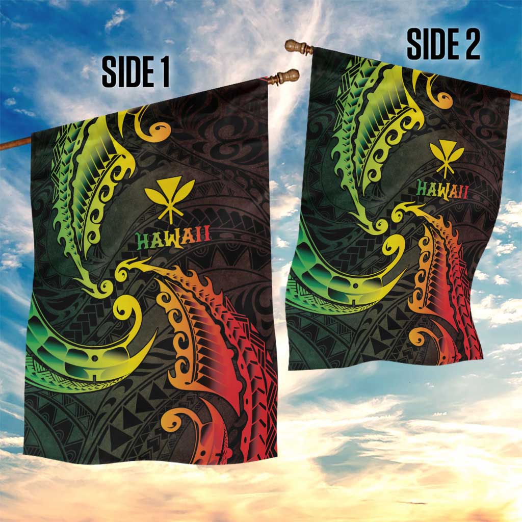AAPI Heritage Month Garden Flag Kanaka Maoli Polynesian Tribal Wave LT05 - Polynesian Pride