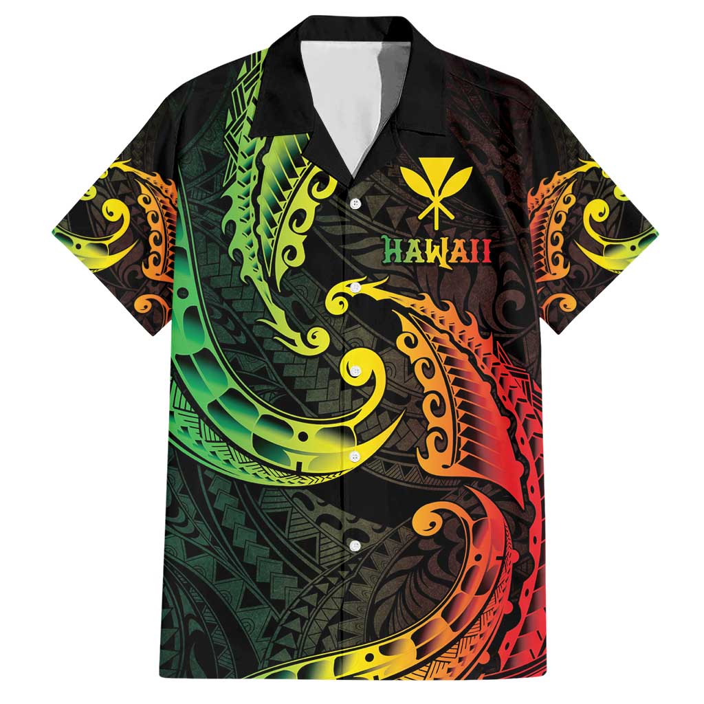 AAPI Heritage Month Hawaiian Shirt Kanaka Maoli Polynesian Tribal Wave LT05 Reggae - Polynesian Pride