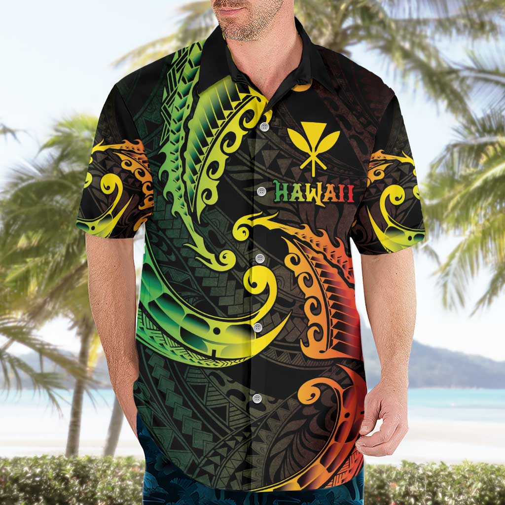 AAPI Heritage Month Hawaiian Shirt Kanaka Maoli Polynesian Tribal Wave LT05 - Polynesian Pride