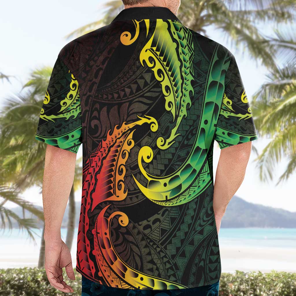 AAPI Heritage Month Hawaiian Shirt Kanaka Maoli Polynesian Tribal Wave LT05 - Polynesian Pride