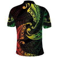 AAPI Heritage Month Polo Shirt Kanaka Maoli Polynesian Tribal Wave LT05 - Polynesian Pride
