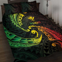 AAPI Heritage Month Quilt Bed Set Kanaka Maoli Polynesian Tribal Wave LT05 Reggae - Polynesian Pride