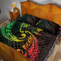AAPI Heritage Month Quilt Bed Set Kanaka Maoli Polynesian Tribal Wave LT05 - Polynesian Pride