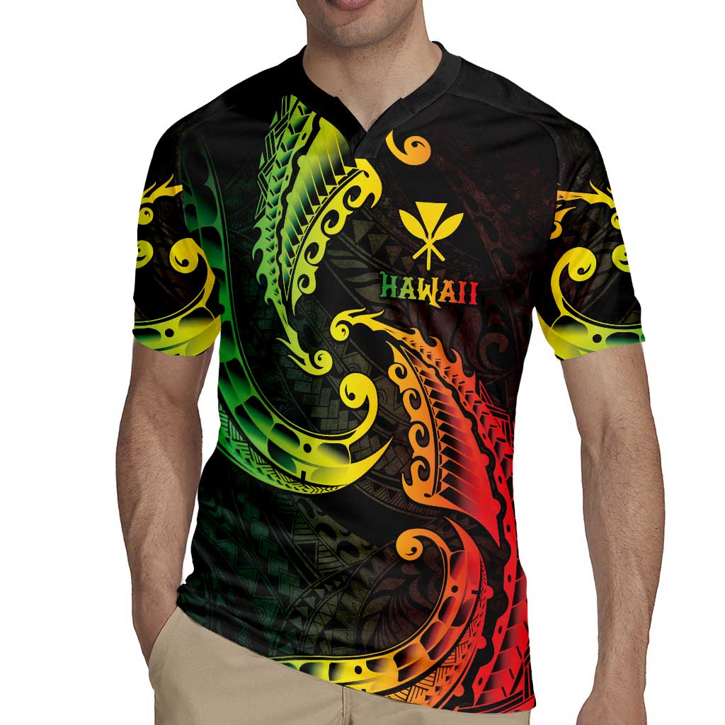 AAPI Heritage Month Rugby Jersey Kanaka Maoli Polynesian Tribal Wave LT05 - Polynesian Pride