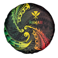 AAPI Heritage Month Spare Tire Cover Kanaka Maoli Polynesian Tribal Wave LT05 - Polynesian Pride
