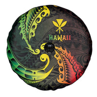 AAPI Heritage Month Spare Tire Cover Kanaka Maoli Polynesian Tribal Wave LT05 - Polynesian Pride