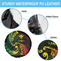 AAPI Heritage Month Spare Tire Cover Kanaka Maoli Polynesian Tribal Wave LT05 - Polynesian Pride