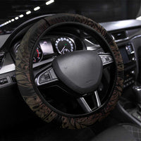 AAPI Heritage Month Steering Wheel Cover Kanaka Maoli Polynesian Tribal Wave LT05 Universal Fit Reggae - Polynesian Pride