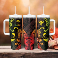 AAPI Heritage Month Tumbler With Handle Kanaka Maoli Polynesian Tribal Wave LT05 - Polynesian Pride