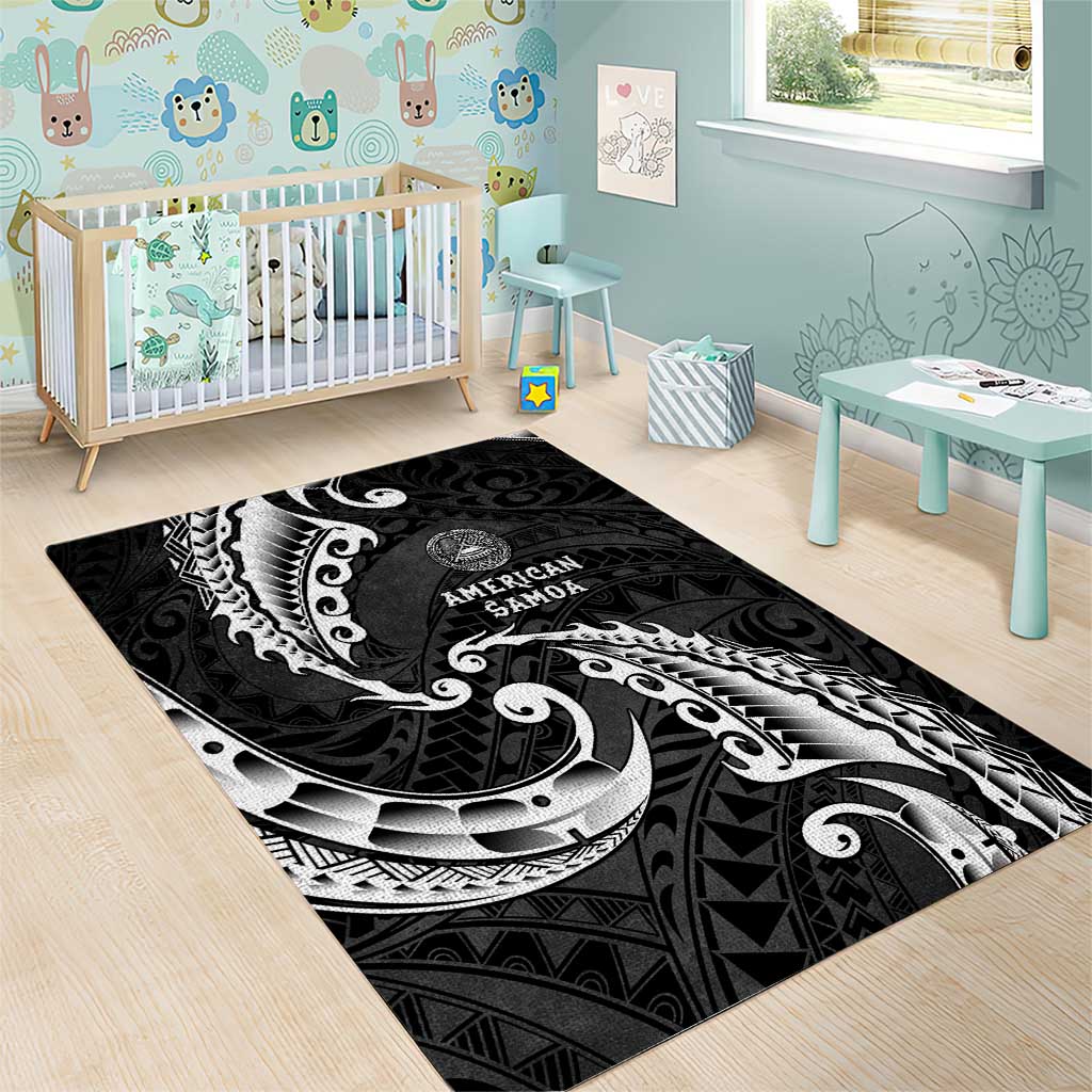AAPI Heritage Month Area Rug American Samoa Polynesian Tribal Wave LT05 - Polynesian Pride
