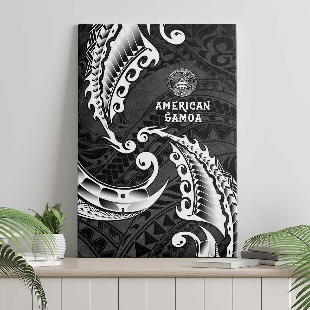 AAPI Heritage Month Canvas Wall Art American Samoa Polynesian Tribal Wave LT05 - Polynesian Pride