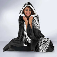 AAPI Heritage Month Hooded Blanket American Samoa Polynesian Tribal Wave LT05 - Polynesian Pride