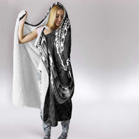 AAPI Heritage Month Hooded Blanket American Samoa Polynesian Tribal Wave LT05 - Polynesian Pride