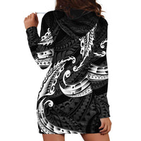 AAPI Heritage Month Hoodie Dress American Samoa Polynesian Tribal Wave LT05 - Polynesian Pride