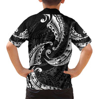 AAPI Heritage Month Kid Hawaiian Shirt American Samoa Polynesian Tribal Wave LT05 - Polynesian Pride