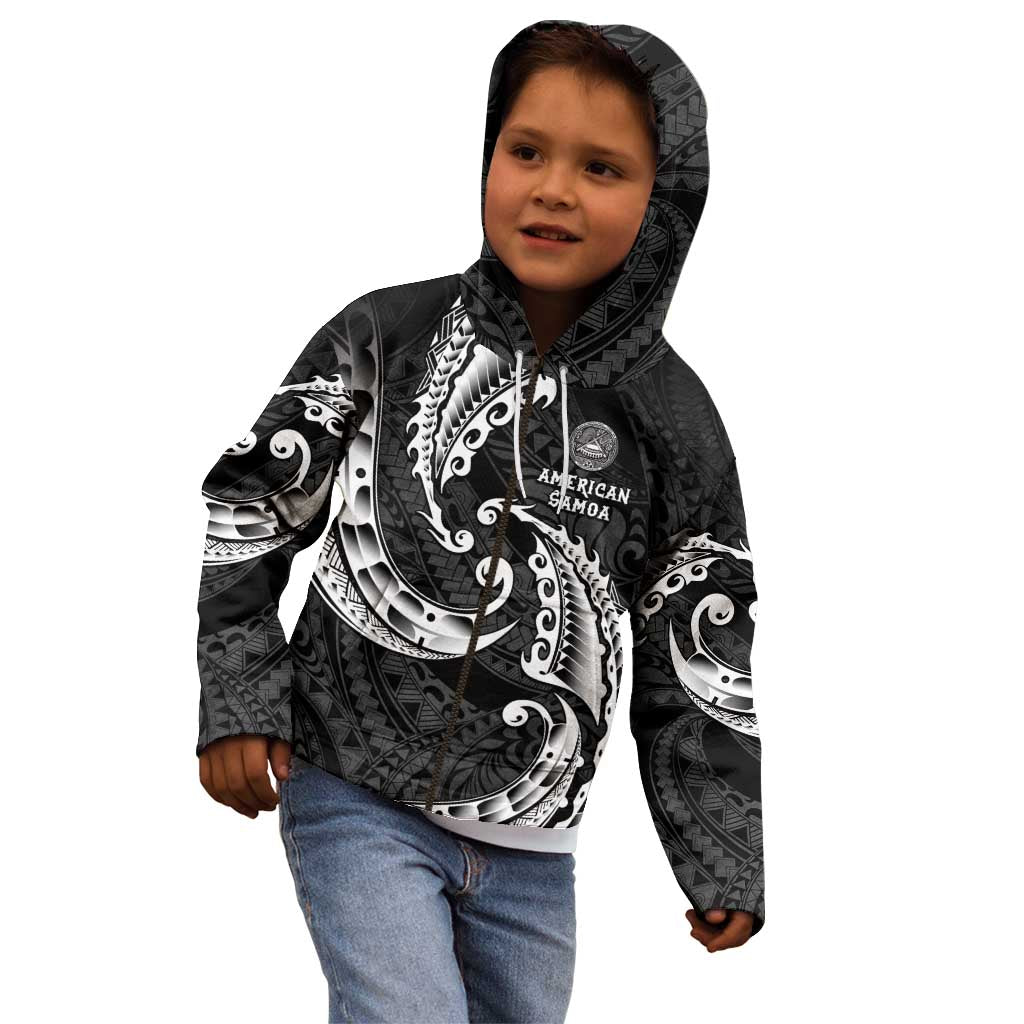 AAPI Heritage Month Kid Hoodie American Samoa Polynesian Tribal Wave LT05 - Polynesian Pride