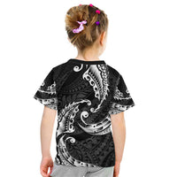 AAPI Heritage Month Kid T Shirt American Samoa Polynesian Tribal Wave LT05 - Polynesian Pride