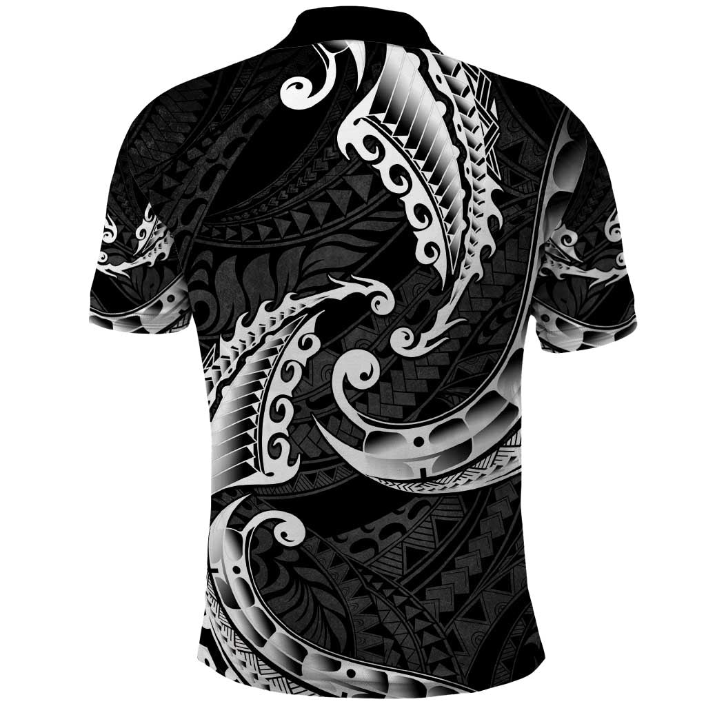 AAPI Heritage Month Polo Shirt American Samoa Polynesian Tribal Wave LT05 - Polynesian Pride
