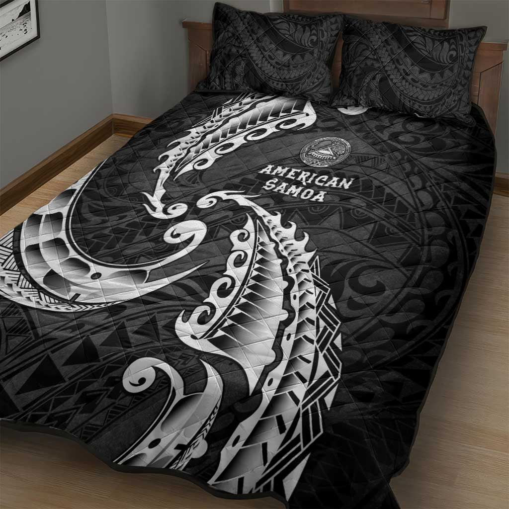 AAPI Heritage Month Quilt Bed Set American Samoa Polynesian Tribal Wave LT05 - Polynesian Pride