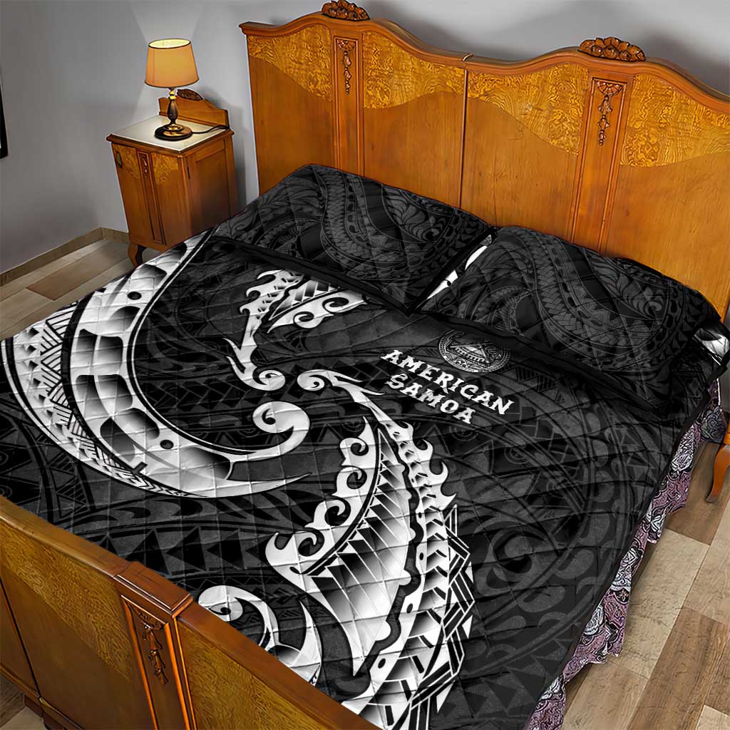 AAPI Heritage Month Quilt Bed Set American Samoa Polynesian Tribal Wave LT05 - Polynesian Pride