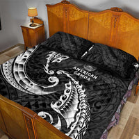 AAPI Heritage Month Quilt Bed Set American Samoa Polynesian Tribal Wave LT05 - Polynesian Pride