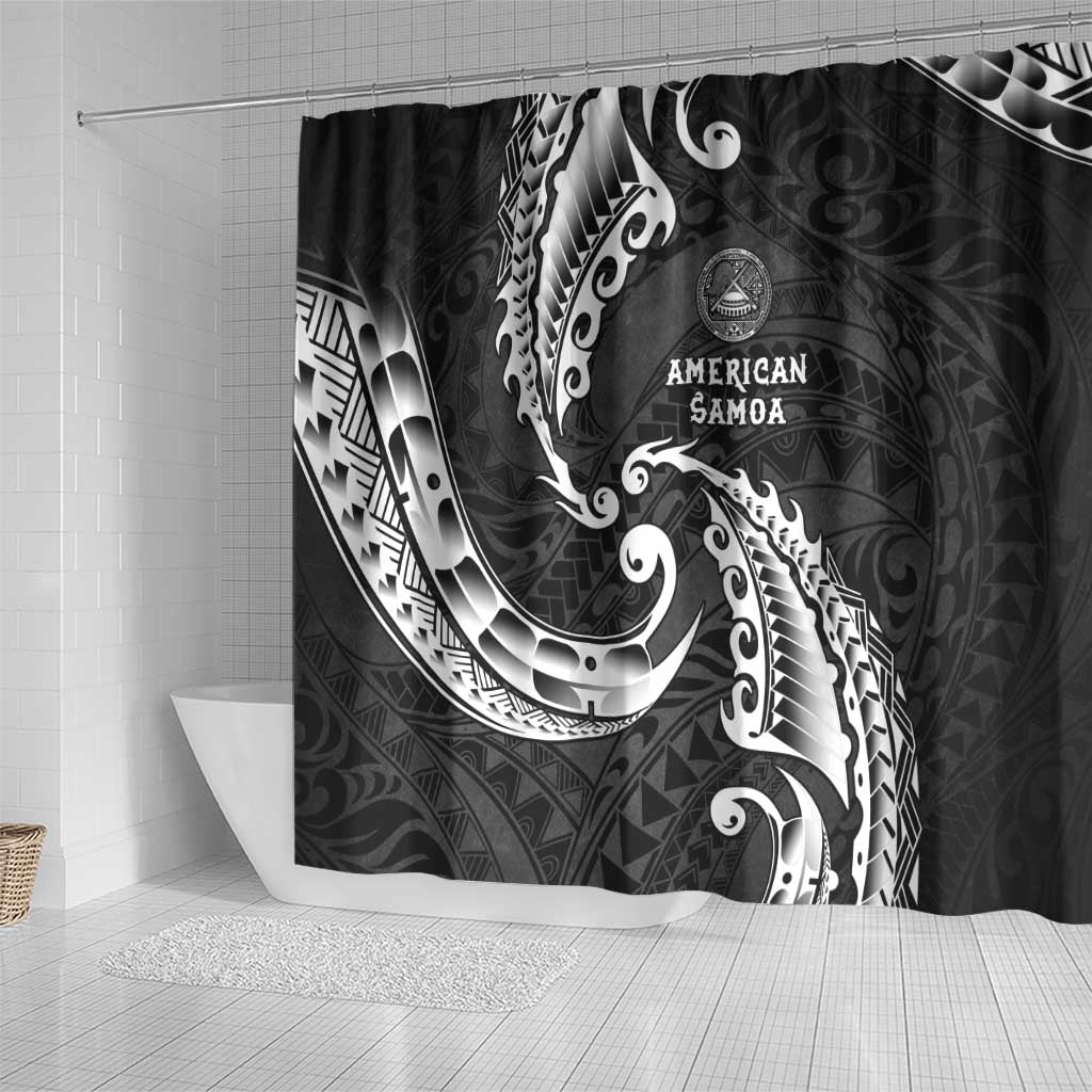 AAPI Heritage Month Shower Curtain American Samoa Polynesian Tribal Wave LT05 - Polynesian Pride