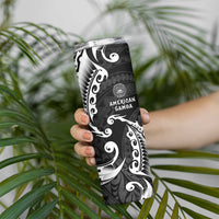AAPI Heritage Month Skinny Tumbler American Samoa Polynesian Tribal Wave LT05 - Polynesian Pride