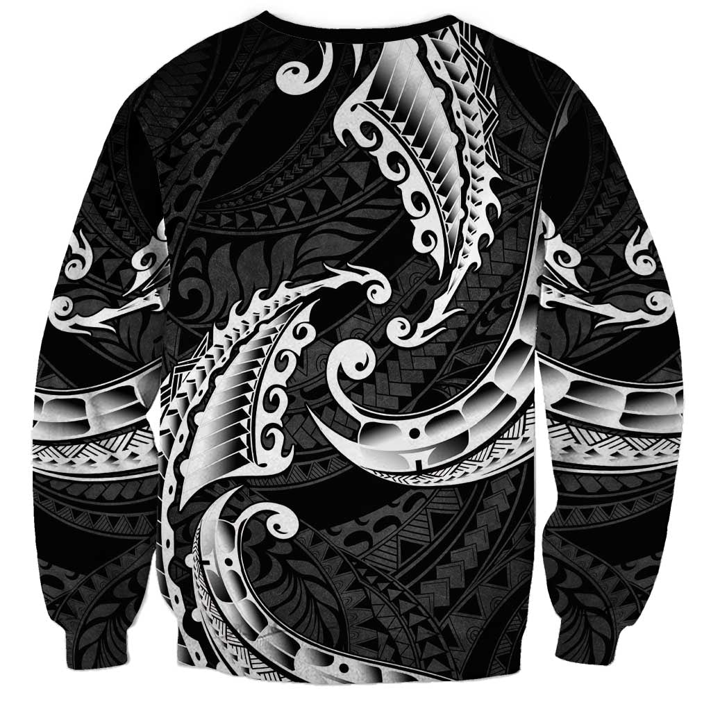 AAPI Heritage Month Sweatshirt American Samoa Polynesian Tribal Wave LT05 - Polynesian Pride