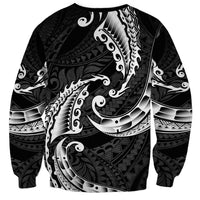 AAPI Heritage Month Sweatshirt American Samoa Polynesian Tribal Wave LT05 - Polynesian Pride