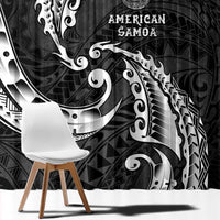 AAPI Heritage Month Window Curtain American Samoa Polynesian Tribal Wave LT05 - Polynesian Pride