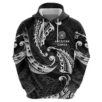 AAPI Heritage Month Zip Hoodie American Samoa Polynesian Tribal Wave LT05 - Polynesian Pride