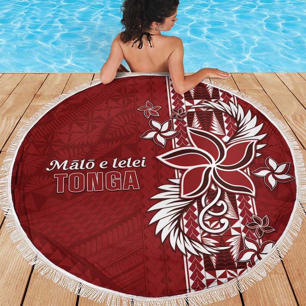 Tonga Language Week Beach Blanket Malo e Lelei Kupesi Ngatu Pattern LT05 - Polynesian Pride