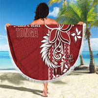 Tonga Language Week Beach Blanket Malo e Lelei Kupesi Ngatu Pattern LT05 - Polynesian Pride
