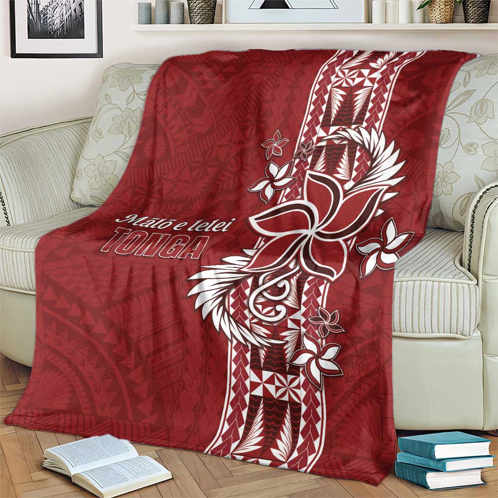 Tonga Language Week Blanket Malo e Lelei Kupesi Ngatu Pattern LT05 - Polynesian Pride