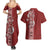 Tonga Language Week Couples Matching Summer Maxi Dress and Hawaiian Shirt Malo e Lelei Kupesi Ngatu Pattern