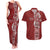 Tonga Language Week Couples Matching Tank Maxi Dress and Hawaiian Shirt Malo e Lelei Kupesi Ngatu Pattern